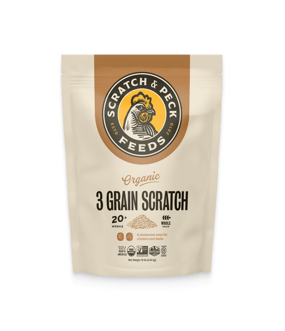 Scratch and Peck Feeds 3 Grain Organic Scratch