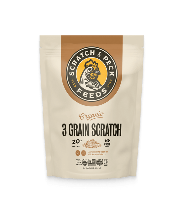 Scratch and Peck Feeds 3 Grain Organic Scratch