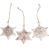 Ornate Snowflakes Ornament Set