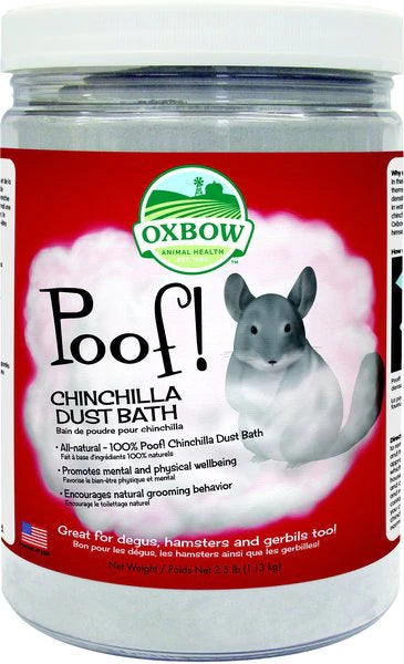 Oxbow Poof Chinchilla Bath 2.5 Lb Jar