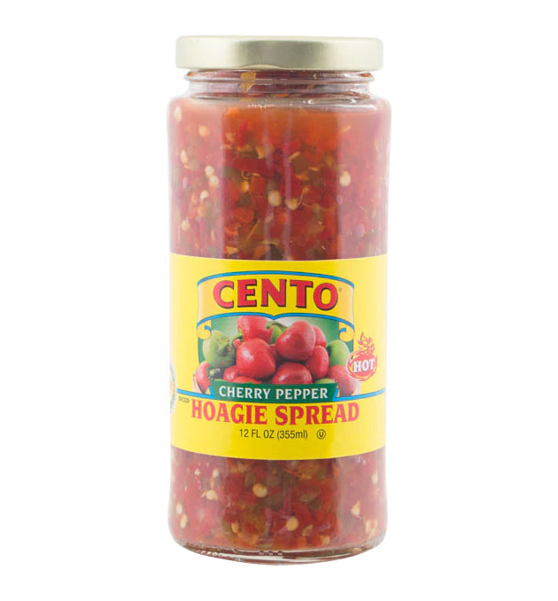 Cento Diced Hot Cherry Pepper Hoagie Spread 12 FL OZ