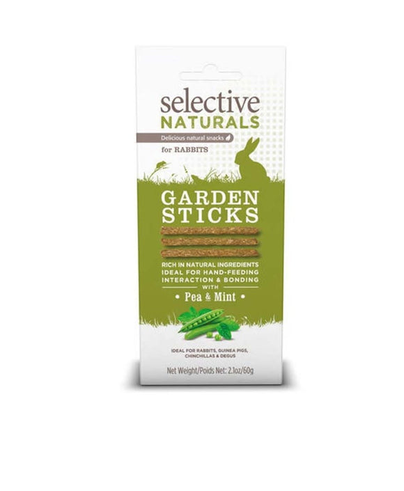 Science Selective Garden Sticks with Pea & Mint for Rabbits