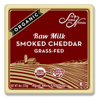 Raw Organic Smoked Cheddar 8oz